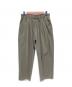 FARAH（ファーラー）の古着「Two-tuck Wide Tapered Pants」｜カーキ