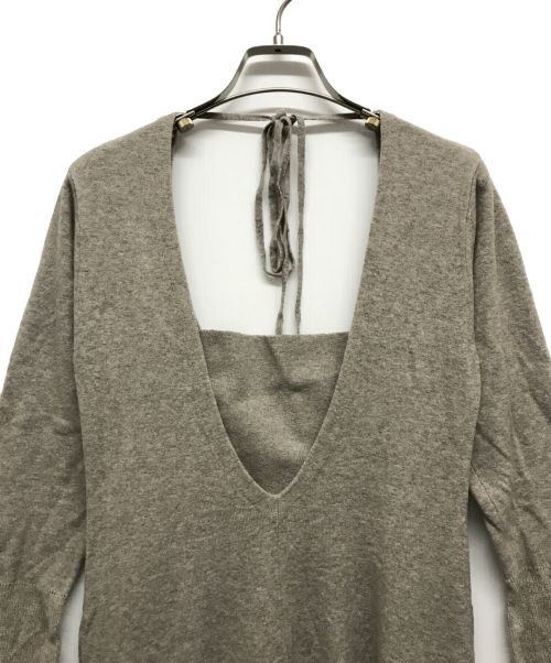 Snidel（スナイデル）Snidel (スナイデル) ベアレイヤードニットワンピース モカ サイズ:Fの古着・服飾アイテム