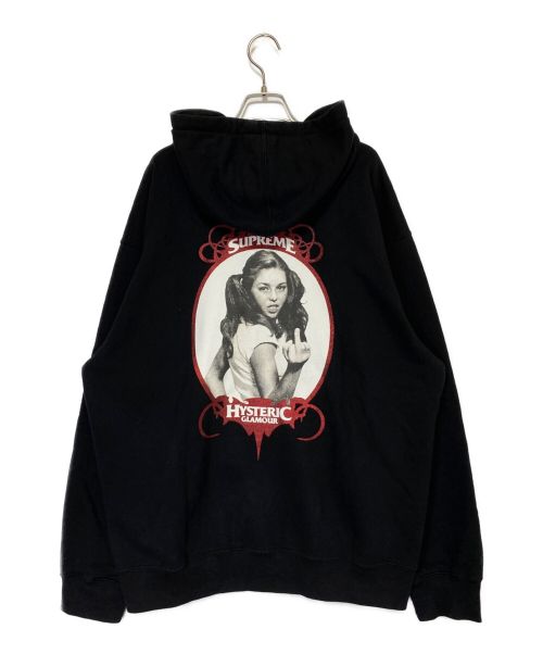 SUPREME（シュプリーム）SUPREME (シュプリーム) Hysteric Glamour (ヒステリックグラマー) Zip Up Hooded Sweatshirt ブラック サイズ:XLの古着・服飾アイテム
