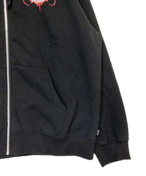SUPREME（シュプリーム）SUPREME (シュプリーム) Hysteric Glamour (ヒステリックグラマー) Zip Up Hooded Sweatshirt ブラック サイズ:XLの古着・服飾アイテム