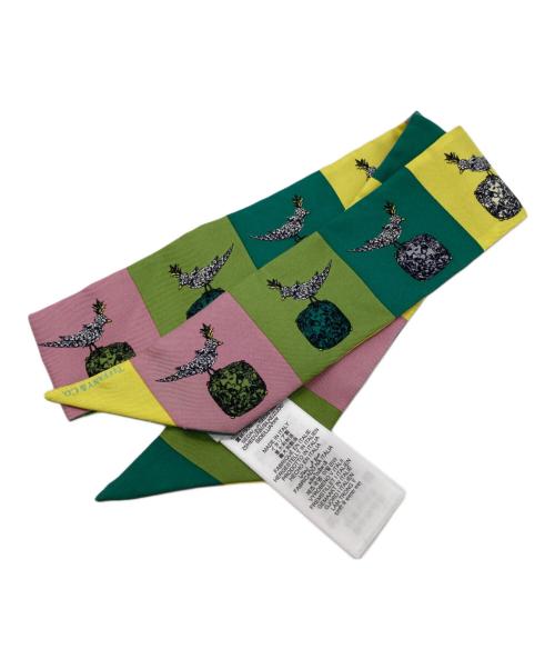 TIFFANY & Co.（ティファニー）TIFFANY & Co. (ティファニー) バード オン ア ロック リボン スカーフの古着・服飾アイテム