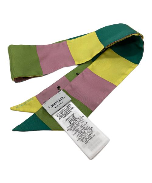 TIFFANY & Co.（ティファニー）TIFFANY & Co. (ティファニー) バード オン ア ロック リボン スカーフの古着・服飾アイテム