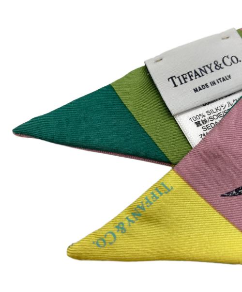 TIFFANY & Co.（ティファニー）TIFFANY & Co. (ティファニー) バード オン ア ロック リボン スカーフの古着・服飾アイテム
