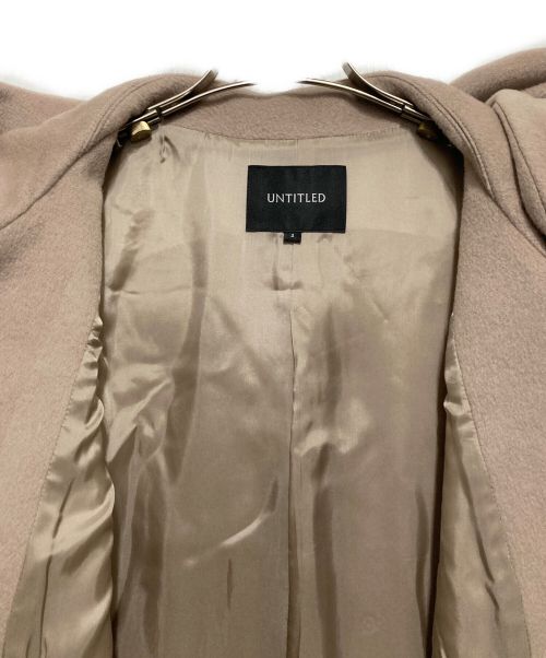 UNTITLED（アンタイトル）UNTITLED (アンタイトル) トスカーナリッシュビーバーフーデットコート ピンク サイズ:SIZE3の古着・服飾アイテム