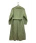 GALLARDA GALANTE (ガリャルダガランテ) クレーターロングコート　ガウンコート　ボタンレス　ウエストリボン グリーン サイズ:F：9000円