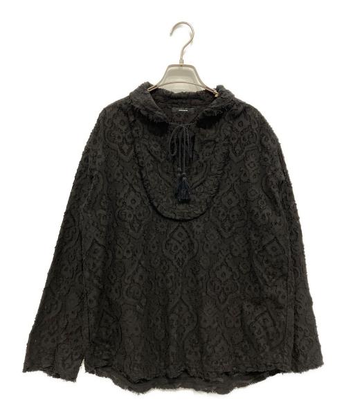 JOURNAL STANDARD（ジャーナルスタンダード）JOURNAL STANDARD (ジャーナルスタンダード) カットジャガードブラウス ブラック サイズ:不明の古着・服飾アイテム
