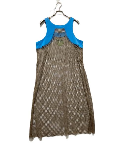 NON TOKYO（ノントーキョー）NON TOKYO (ノントーキョー) ワンピース ブルー×ベージュ サイズ:FREEの古着・服飾アイテム