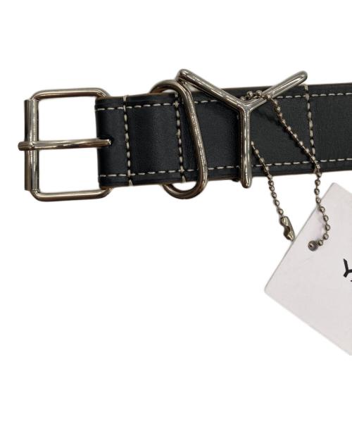 Y/PROJECT（ワイ プロジェクト）Y/PROJECT (ワイ プロジェクト) Yレザーベルト　BELT20-S22 ブラックの古着・服飾アイテム
