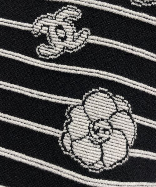 CHANEL（シャネル）CHANEL (シャネル) ボーダークルーネックニット ブラック サイズ:36の古着・服飾アイテム