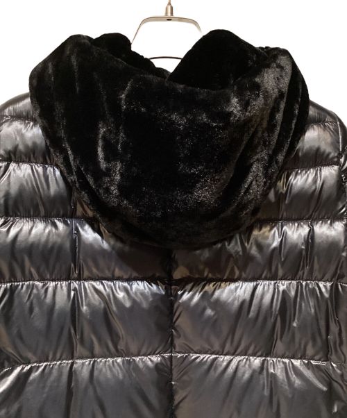 HERNO（ヘルノ）HERNO (ヘルノ) Down Coat with Eco Fur（エコファー付ダウンコート） ブラック サイズ:40の古着・服飾アイテム
