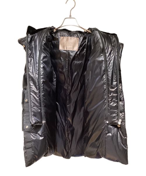HERNO（ヘルノ）HERNO (ヘルノ) Down Coat with Eco Fur（エコファー付ダウンコート） ブラック サイズ:40の古着・服飾アイテム