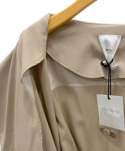 HER LIP TO（ハーリップトゥ）HER LIP TO (ハーリップトゥ) Everyday Belted Trench Jacket ベージュ サイズ:Sの古着・服飾アイテム