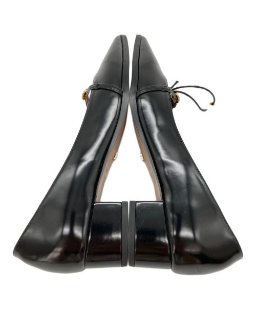 HER LIP TO（ハーリップトゥ）HER LIP TO (ハーリップトゥ) Orangery Crystal Belted Pumps ブラック サイズ:37の古着・服飾アイテム