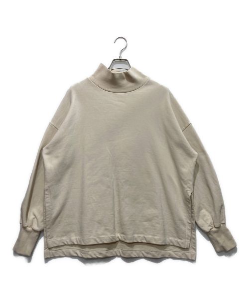 journal standard luxe（ジャーナルスタンダード ラックス）JOURNAL STANDARD LUXE (ジャーナルスタンダード リュクス) テリーウラケハイネックスリットプルオーバー アイボリー サイズ:FREEの古着・服飾アイテム
