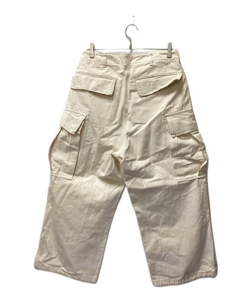 HERILL（ヘリル）HERILL (ヘリル) Duck Jungle fatiguepants/キャンバスカーゴパンツ アイボリー サイズ:1の古着・服飾アイテム