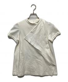 MARONENONFEE（マーロンエノンフィ）の古着「アシメデザインブラウス カットソー」｜ホワイト