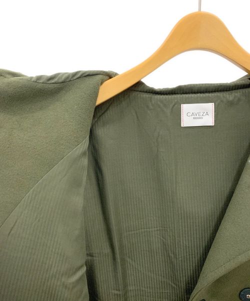 CAVEZA ROSSO（カベサ ロッソ）CAVEZA ROSSO (カベサ ロッソ) ドローストリングコート カーキ サイズ:Fの古着・服飾アイテム