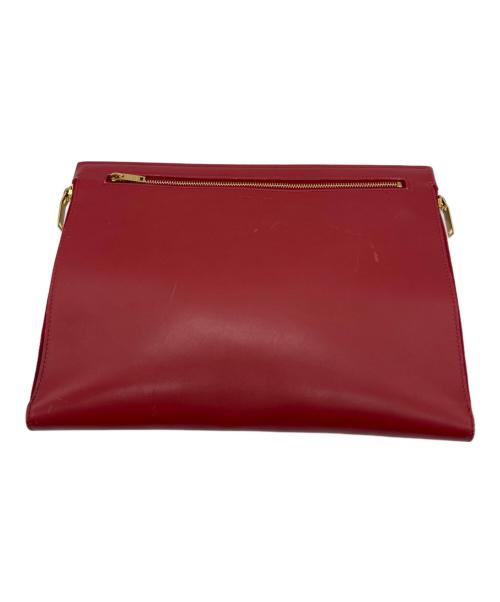 Saint Laurent Paris（サンローランパリ）Saint Laurent Paris (サンローランパリ) クラッチバッグ レッドの古着・服飾アイテム