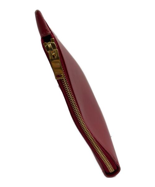 Saint Laurent Paris（サンローランパリ）Saint Laurent Paris (サンローランパリ) クラッチバッグ レッドの古着・服飾アイテム