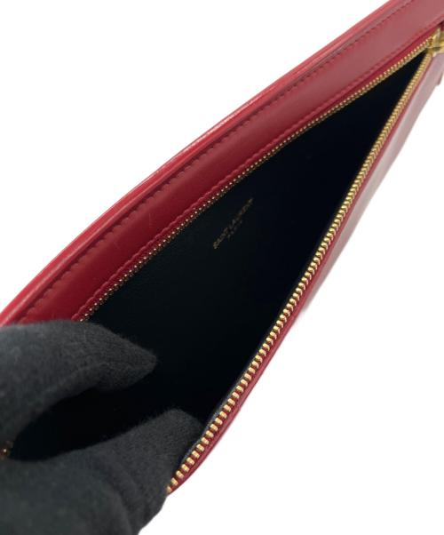 Saint Laurent Paris（サンローランパリ）Saint Laurent Paris (サンローランパリ) クラッチバッグ レッドの古着・服飾アイテム