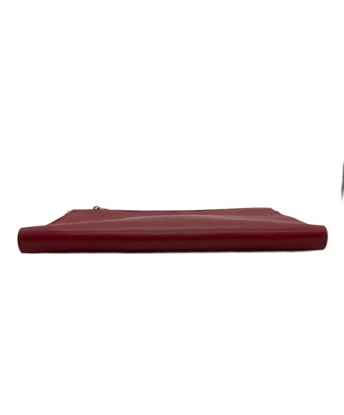 Saint Laurent Paris（サンローランパリ）Saint Laurent Paris (サンローランパリ) クラッチバッグ レッドの古着・服飾アイテム