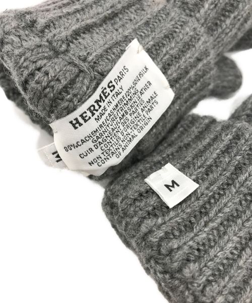 HERMES（エルメス）HERMES (エルメス) Hトルサドグローブ グレー サイズ:Mの古着・服飾アイテム