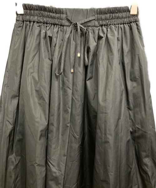 ANAYI（アナイ）ANAYI (アナイ) タフタギャザーリボン スカート ブラック サイズ:36の古着・服飾アイテム