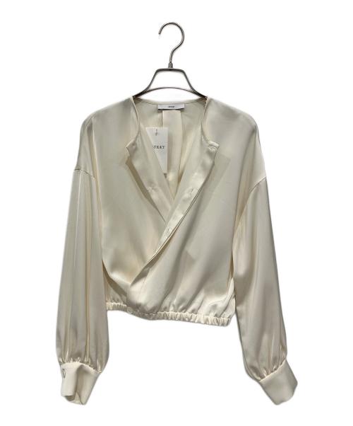 ASTRAET（アストラット）ASTRAET (アストラット) 2WAY カシュクール クロップドブラウス アイボリー サイズ:FREEの古着・服飾アイテム