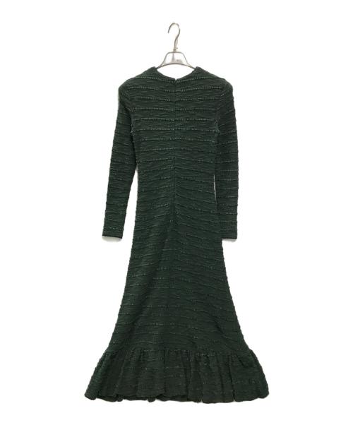 Ameri（アメリ）AMERI (アメリ) LUXURY BALLON HEM CUT DRESS グリーン サイズ:Sの古着・服飾アイテム