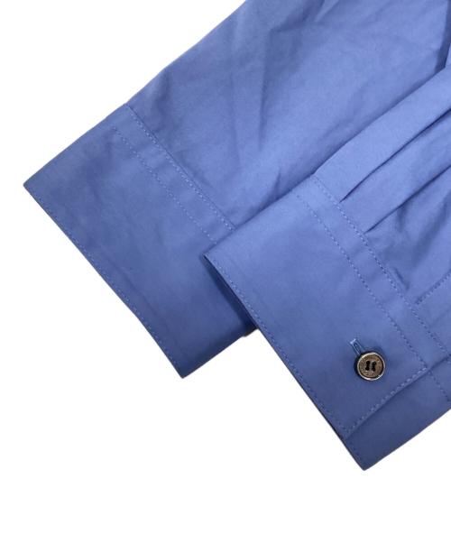 JOHN LAWRENCE SULLIVAN（ジョン ローレンス サリバン）JOHN LAWRENCE SULLIVAN (ジョン ローレンス サリバン) Broadcloth fly front cutting shirt ブルー サイズ:OSの古着・服飾アイテム