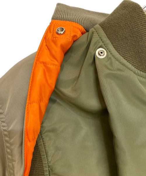 sacai（サカイ）sacai (サカイ) 23AW Nylon Twill Blouson オリーブ サイズ:3の古着・服飾アイテム