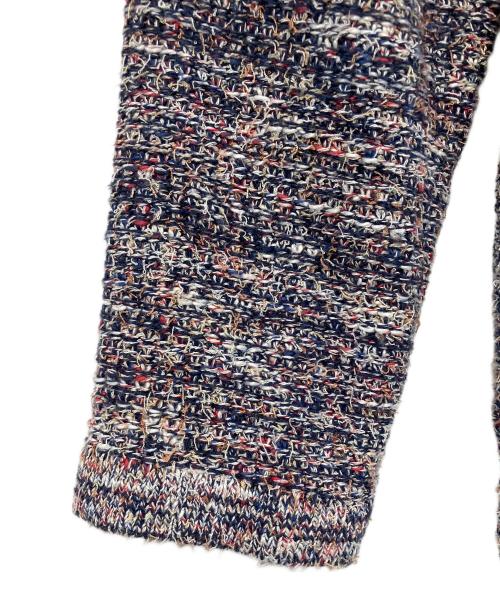 JOURNAL STANDARD relume（ジャーナルスタンダード レリューム）JOURNAL STANDARD relume (ジャーナルスタンダード レリューム) サマーツイードニットジャケット ネイビー サイズ:FREEの古着・服飾アイテム