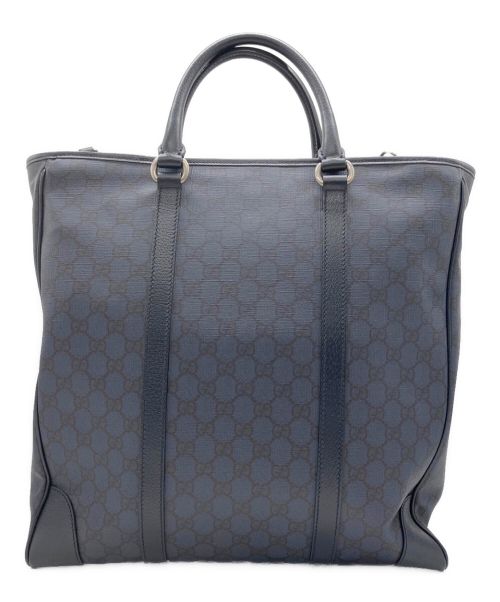 GUCCI（グッチ）GUCCI (グッチ) ダブルGミディアムトートバッグ ネイビー サイズ:ミディアムの古着・服飾アイテム