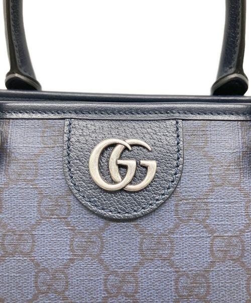 GUCCI（グッチ）GUCCI (グッチ) ダブルGミディアムトートバッグ ネイビー サイズ:ミディアムの古着・服飾アイテム