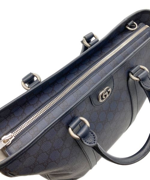 GUCCI（グッチ）GUCCI (グッチ) ダブルGミディアムトートバッグ ネイビー サイズ:ミディアムの古着・服飾アイテム