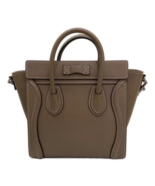 CELINE（セリーヌ）CELINE (セリーヌ) ラゲージ ナノ ブラウン サイズ:ナノの古着・服飾アイテム