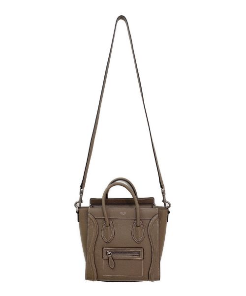 CELINE（セリーヌ）CELINE (セリーヌ) ラゲージ ナノ ブラウン サイズ:ナノの古着・服飾アイテム