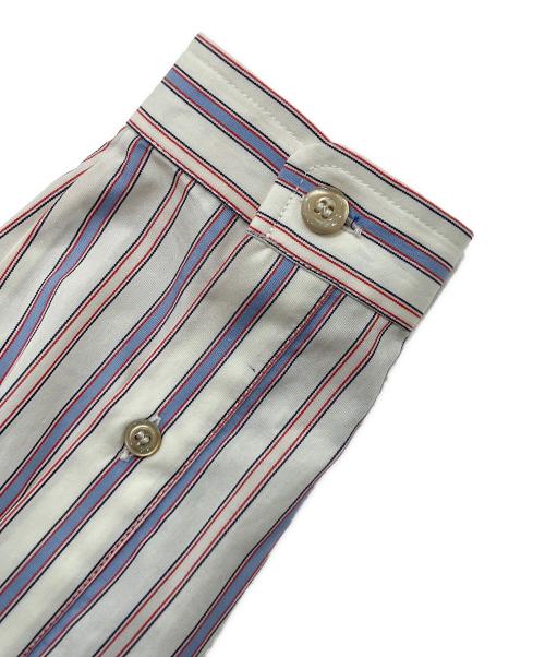GUCCI（グッチ）GUCCI (グッチ) 22SS ビジューカラー ストライプ シャツワンピース ピンク×ブルー サイズ:38の古着・服飾アイテム