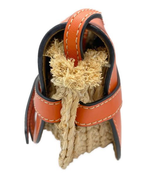 LOEWE（ロエベ）LOEWE (ロエベ) ミニゲート　ショルダーバッグ オレンジ/ナチュラルの古着・服飾アイテム