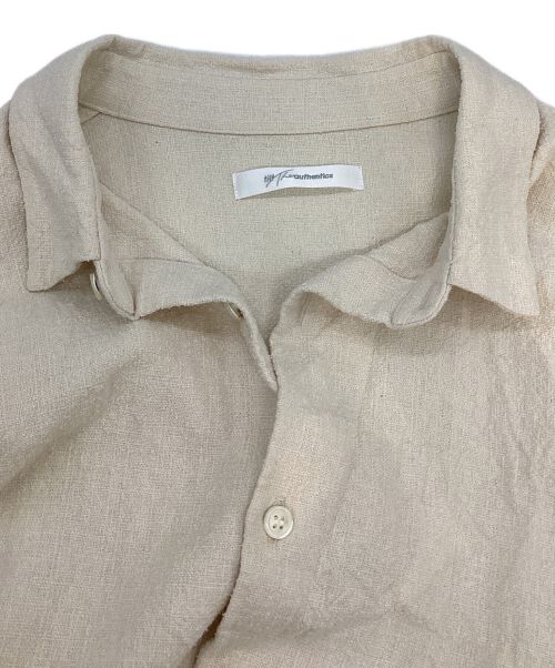 tilt the authentics（チルトザオーセンティックス）tilt the authentics (チルトザオーセンティックス) Silk Linen No Stitch Shirt アイボリー サイズ:3の古着・服飾アイテム