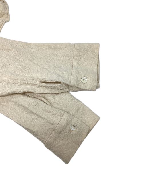 tilt the authentics（チルトザオーセンティックス）tilt the authentics (チルトザオーセンティックス) Silk Linen No Stitch Shirt アイボリー サイズ:3の古着・服飾アイテム