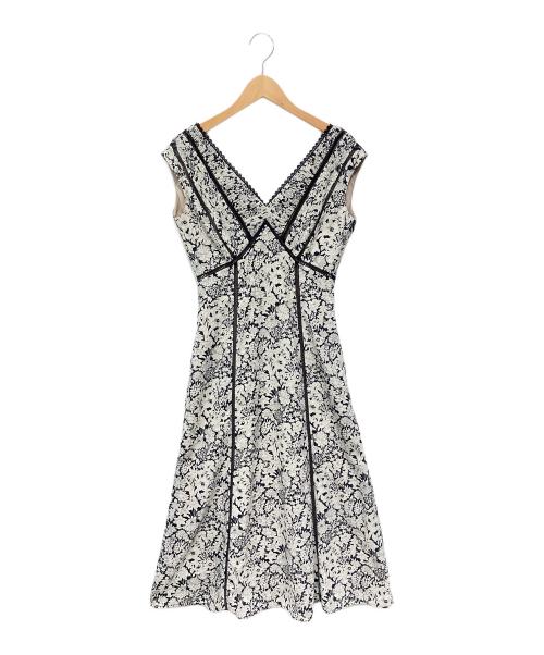 HER LIP TO（ハーリップトゥ）HER LIP TO (ハーリップトゥ) Lace Trimmed Floral Dress ブラック サイズ:Sの古着・服飾アイテム