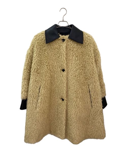 MM6 Maison Margiela（エムエムシックスメゾンマルジェラ）MM6 Maison Margiela (エムエムシックス メゾンマルジェラ) Faux fur coat ベージュ サイズ:36の古着・服飾アイテム