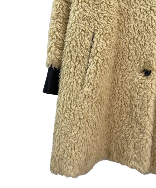 MM6 Maison Margiela（エムエムシックスメゾンマルジェラ）MM6 Maison Margiela (エムエムシックス メゾンマルジェラ) Faux fur coat ベージュ サイズ:36の古着・服飾アイテム