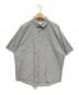 HUIS（ハウス）の古着「タイプライタークロスシームレス半袖オーバーシャツ」｜グレー