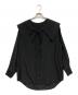 LE CIEL BLEU（ルシェルブルー）の古着「Big Collar Blouse」｜ブラック