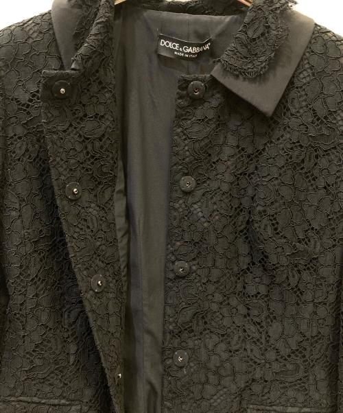 DOLCE & GABBANA（ドルチェ＆ガッバーナ）DOLCE & GABBANA (ドルチェ＆ガッバーナ) レースジャケット ブラック サイズ:40の古着・服飾アイテム