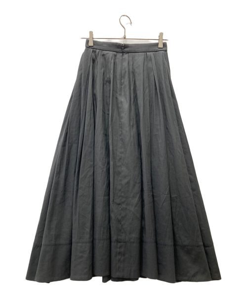 BLENHEIM（ブレンヘイム）BLENHEIM (ブレンヘイム) オーガンジータックフレアスカート グレー サイズ:Sの古着・服飾アイテム