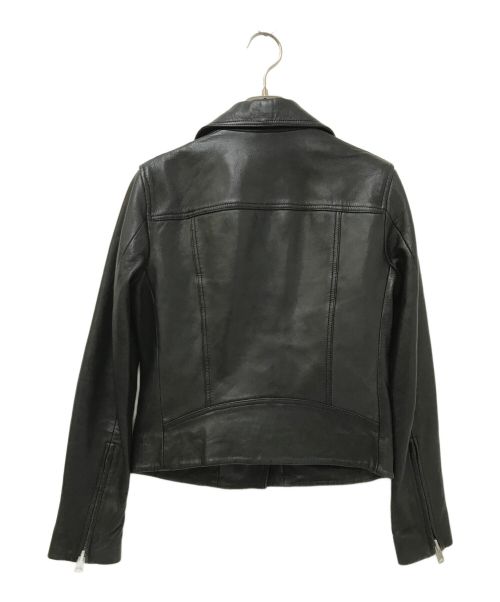 ALL SAINTS（オールセインツ）ALL SAINTS (オールセインツ) シープレザーライダースジャケット ブラック サイズ:下記参照の古着・服飾アイテム