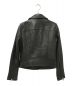 ALL SAINTS (オールセインツ) シープレザーライダースジャケット ブラック サイズ:下記参照：13000円